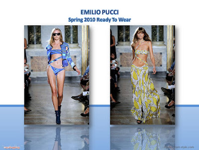 Emilio Pucci Spring 2010 Ready To Wear monokinis swimsuits and wrap