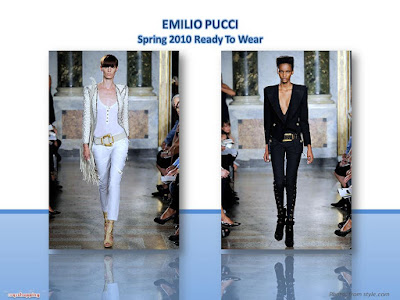 Emilio Pucci Spring 2010 Ready To Wear pants with jackets