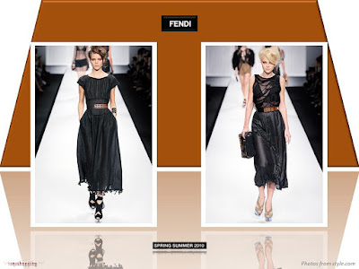 Fendi Spring 2010 Ready To Wear black dress