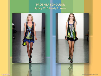 Proenza Schouler Spring 2010 Ready To Wear silk mini dress with fringe