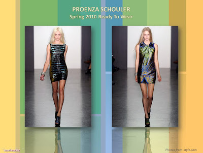 Proenza Schouler Spring 2010 Ready To Wear print shift dress