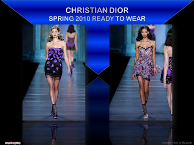 Christian Dior Spring 2010 Ready To Wear floral dress