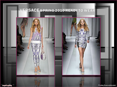 Versace Spring 2010 Ready To Wear jacket and miniskirt