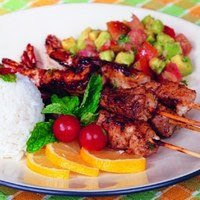 Kebab Seafood Saus Avocado Salsa - http://resep-masakan-sehat.blogspot.com/