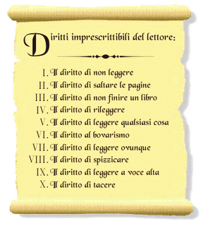 I DIRITTI DEL LETTORE