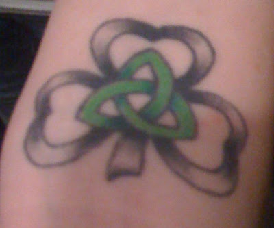 I really like the combination of the triquetra and the shamrock and the 