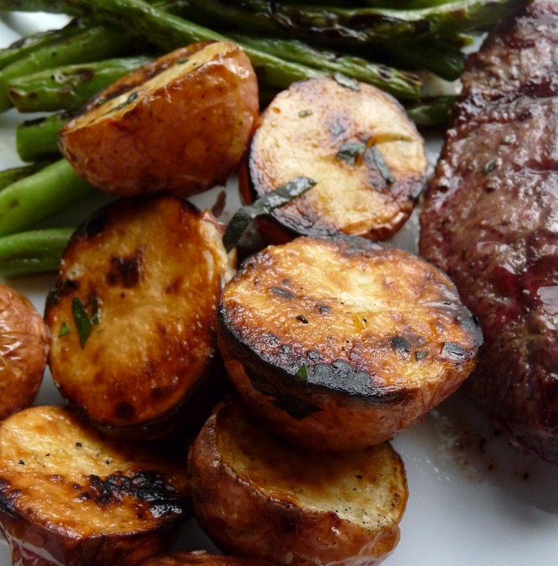 Christine's Cuisine Grilled Lemon Oregano Potatoes