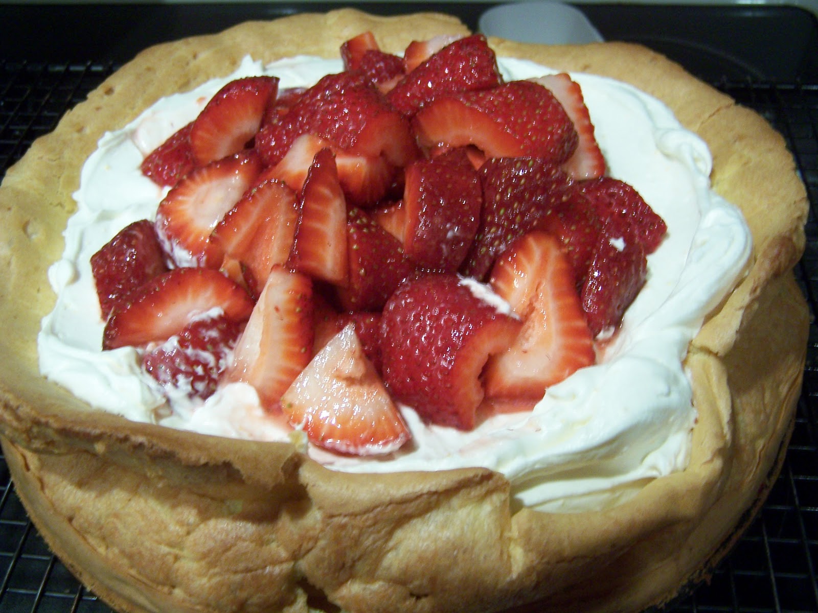 A Cook's Quest Strawberry Cream Puff Cake