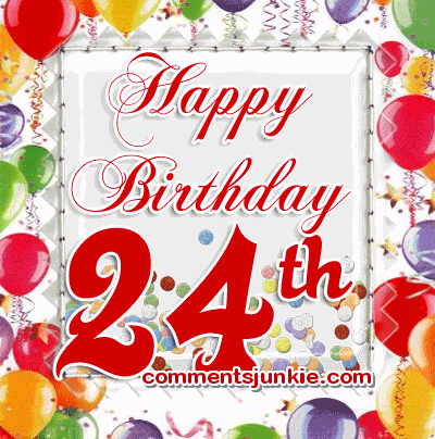 24th Birthday Cards, Happy 24th Birthday Wishes