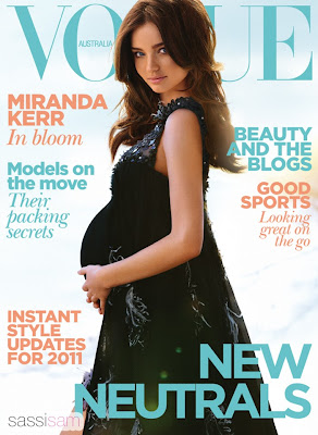 Miranda Kerr: 1st pregnant model on Vogue Australia