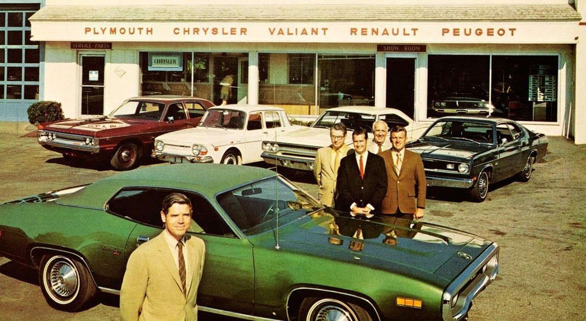 Just A Car Guy 1972 Plymouth Chrysler dealership