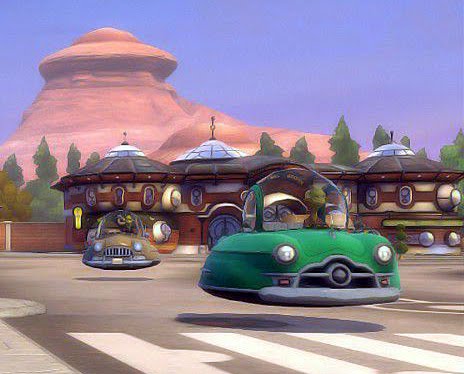 the new movie Planet 51 has revisioned what 1950's cars would look like as