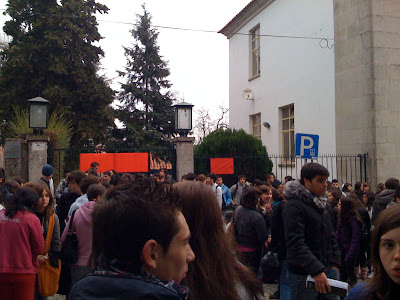 Alunos da Escola Secundária Emídio Navarro de Viseu em luta