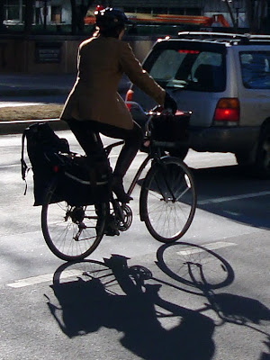 chic cyclist Cambridge MA