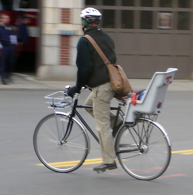 dad baby seat bike bicycle