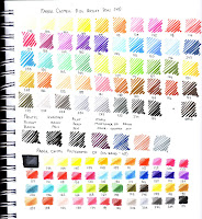 Faber Castell Pitt Artist Pen Color Chart