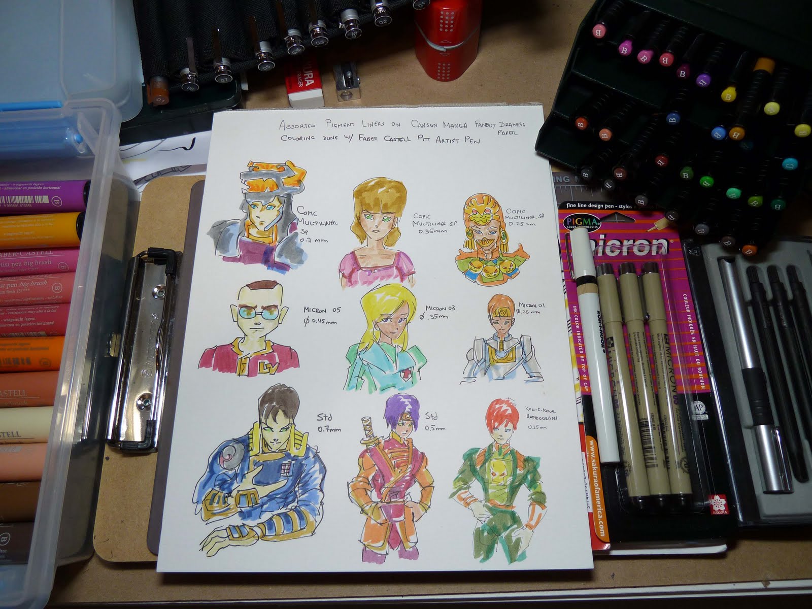 Art Supplies Reviews and Manga Cartoon Sketching: Faber castell