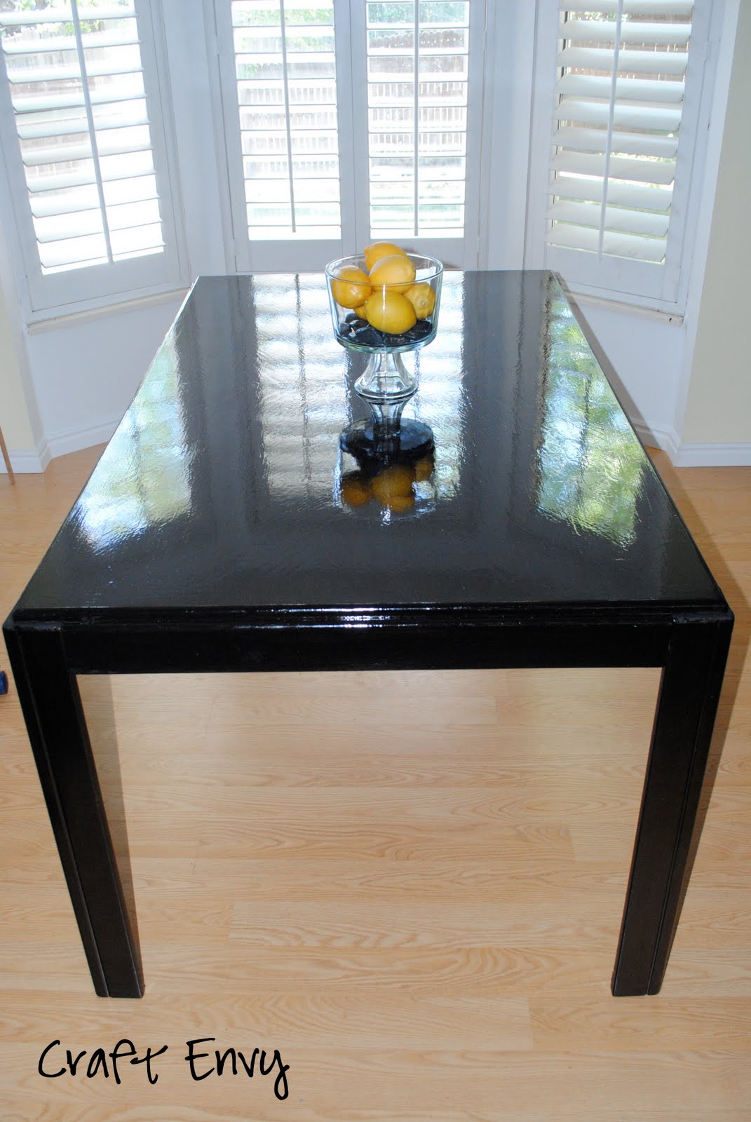 Craft Envy: How to Stain a Wood Table