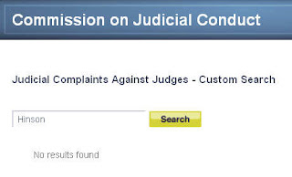 Search results for 'Hinson' saying 'No results found'