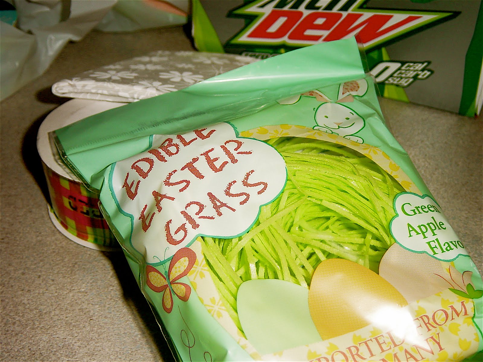 Shell In Your Pocket Edible "grass"in Easter surprise