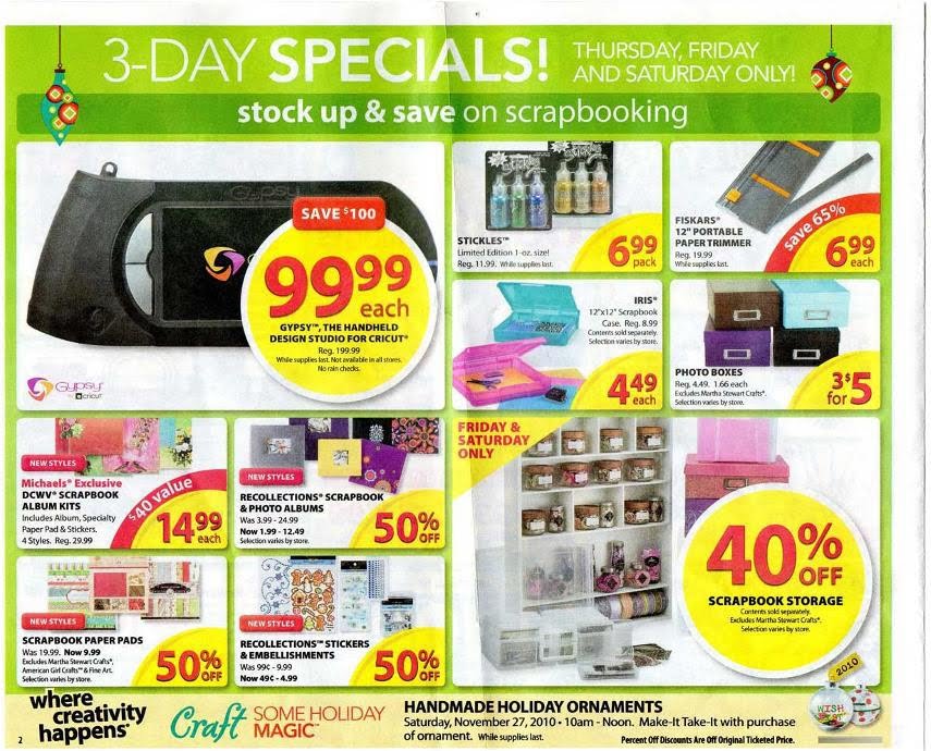 share the michaels ad on