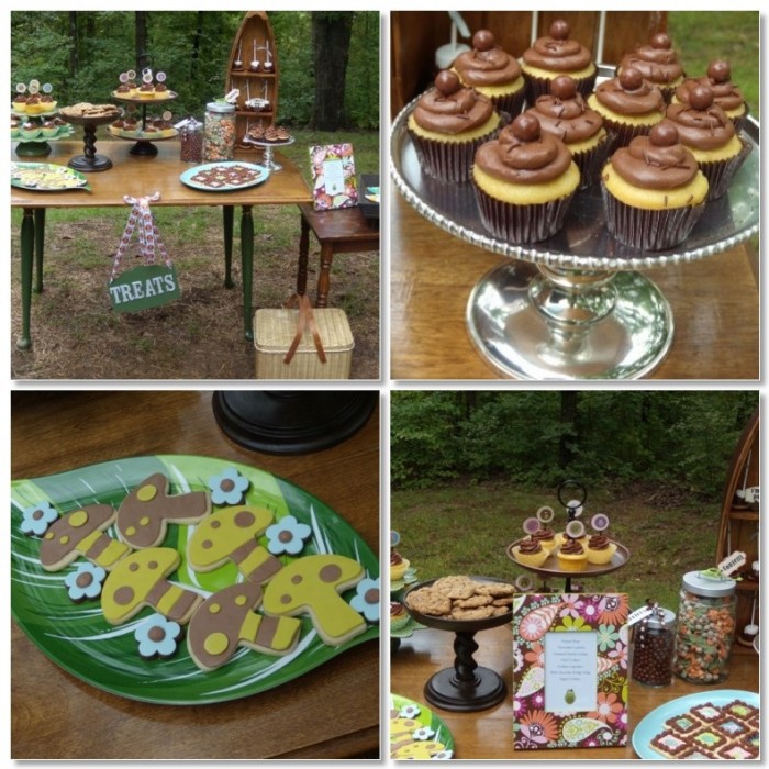 Camping Wedding Theme Dessert Buffet Idea