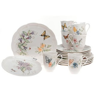 أطقم صحووون - Dinner Tableware Lenox+Butterfly+Meadow+Dinnerware+Set