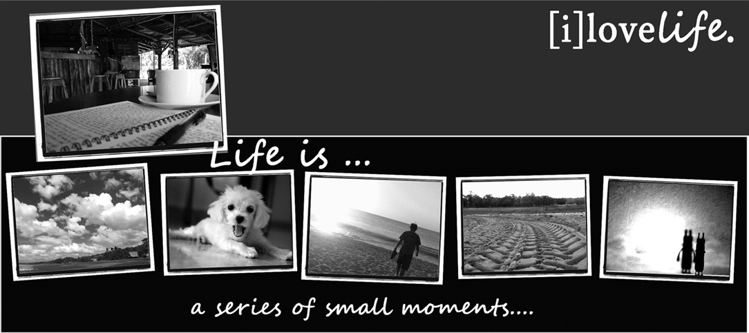 (life is) a series of small moments