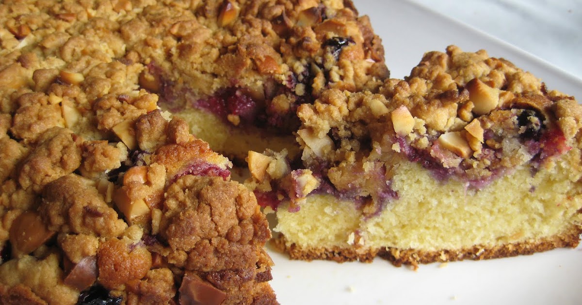 Lovely Wee Days Berry & macadamia coffee cake
