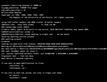 Exprime La Manzana Como Reparar Mac Os X Con El Comando Fsck