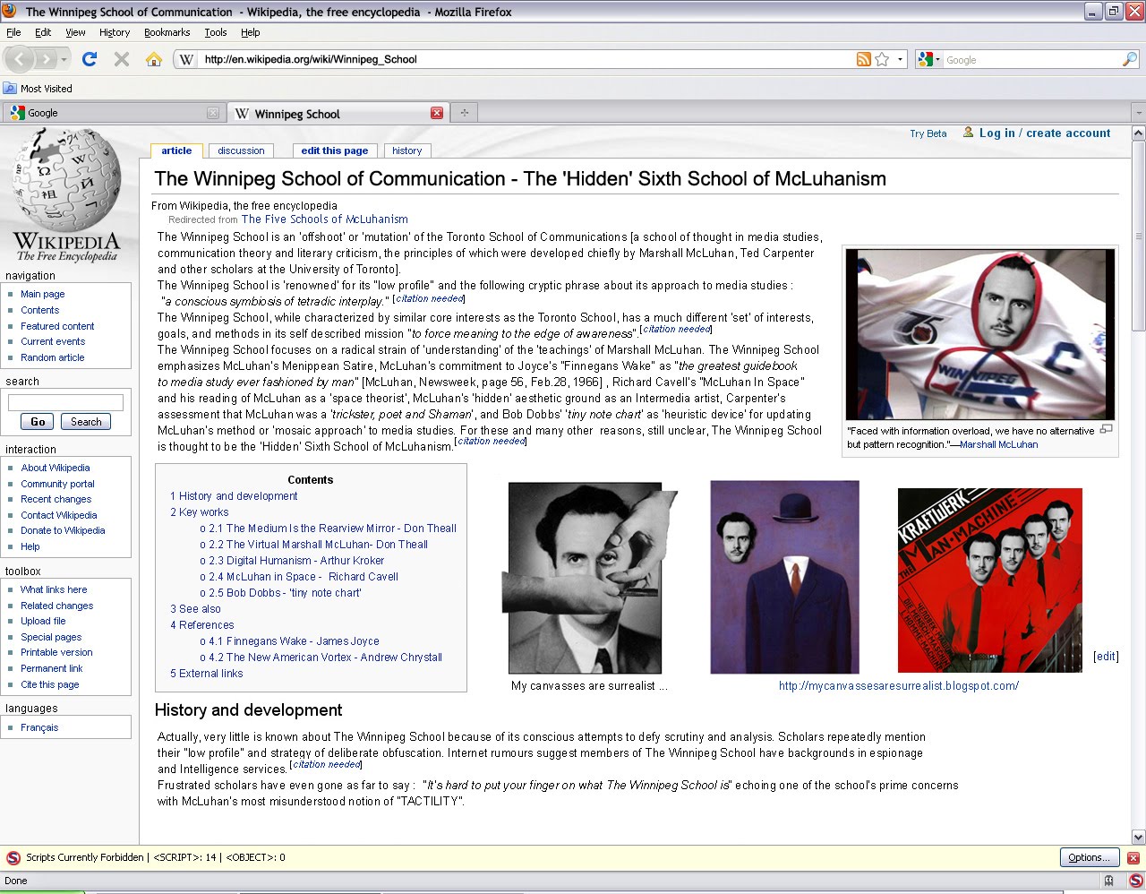 The Winnipeg School of Media Ecology The Winnipeg School of