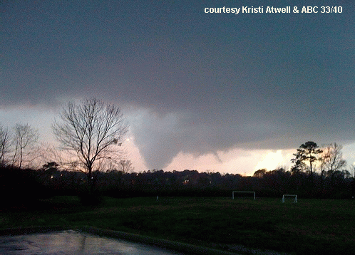The Alabaster AL tornado on