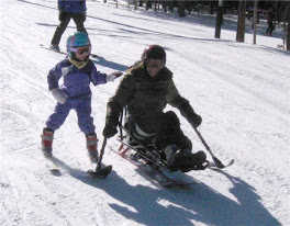 Heaven on the slopes with Lori - February, 2009