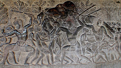 Bas relief d'Angkor Wat
