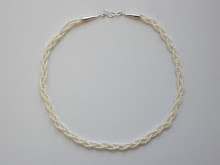 Simple braided wedding pearls