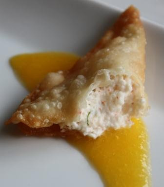 Gourmet Mom On The Go Crab Rangoon Peach Sauce