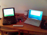 The two portables having a nice chat