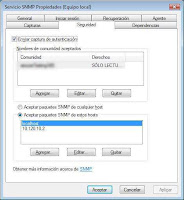 SNMP service setup 2