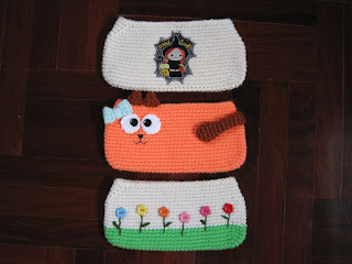Free Cat Schoolbag Crochet Pattern pencil pouch school back supplies ready