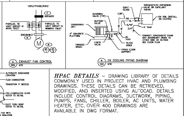 HPAC Details for AutoCad Design Engineer's - Détails HPAC  pour designer industriel sur AutoCad