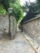 . ruelle de campagne, semblable à celles de Passy au milieu du XIXe siècle .