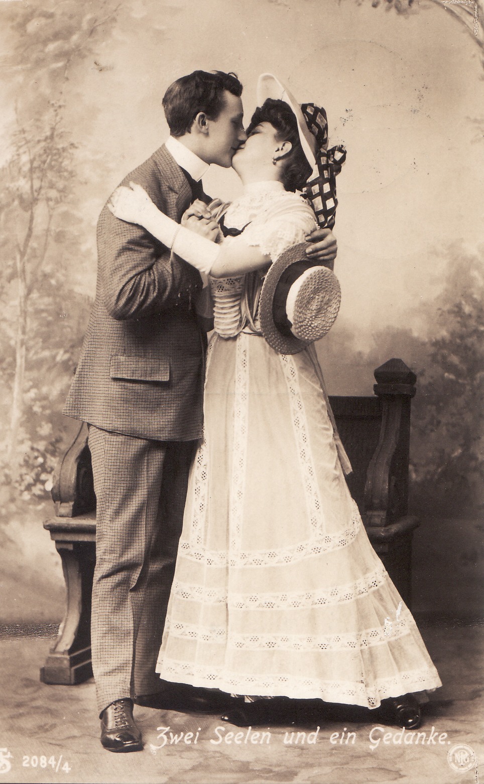 Colourful Buttons Old postcards