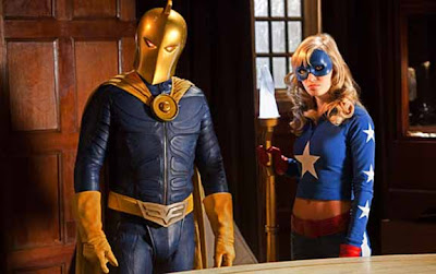 Brent Strait as Doctor Fate and Britt Irvin as Stargirl on Smallville