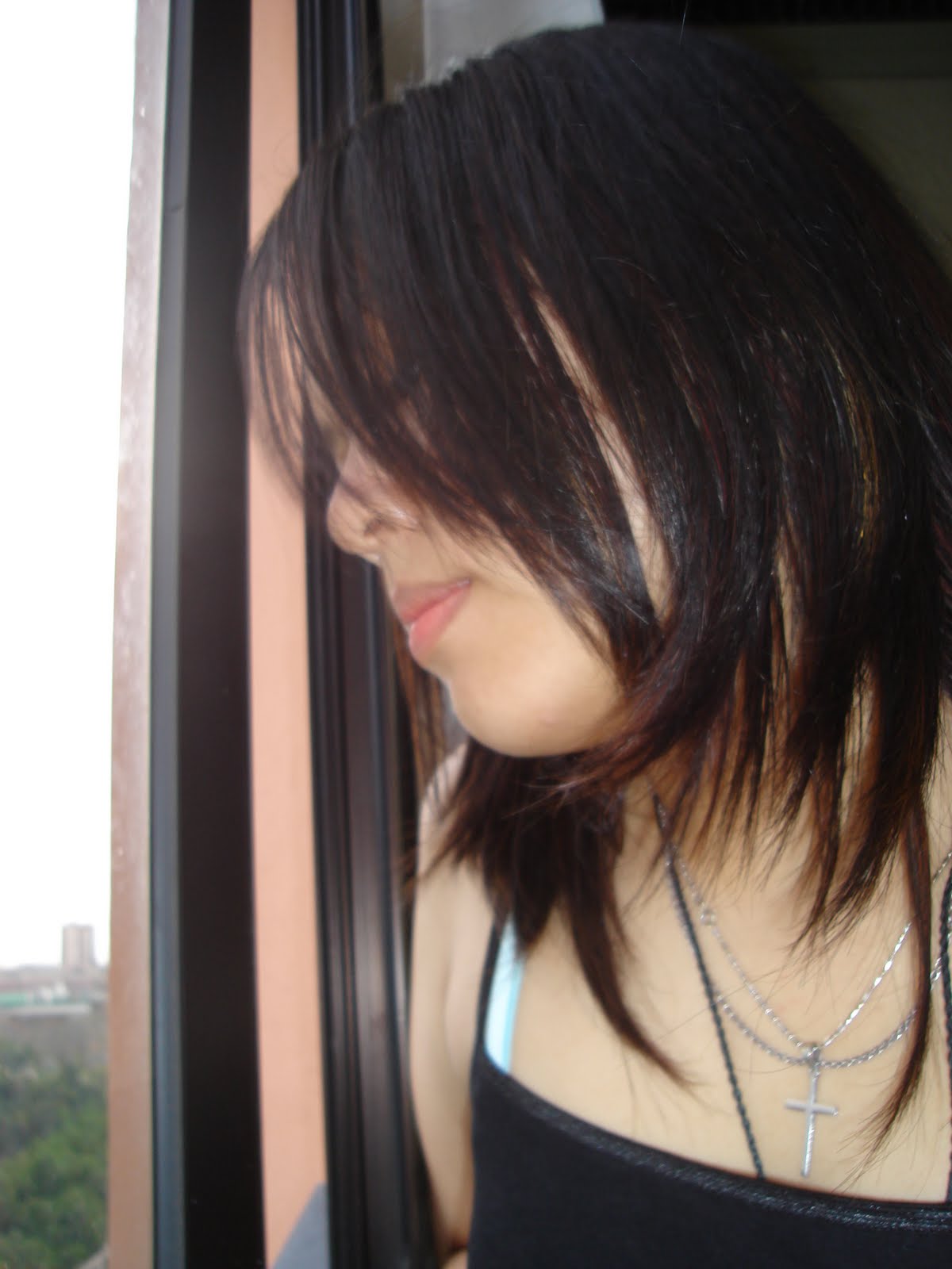 looking from a window above