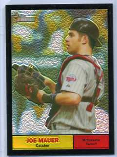 2010 Topps Heritage Joe Mauer Black Refractor