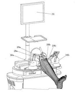 Nuevos inventos: Rodilla articulada para operación de artroscopia