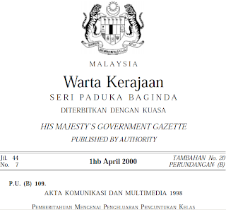 cbradio Malaysia's Act Regarding CB Communications ( Citizen Bands )