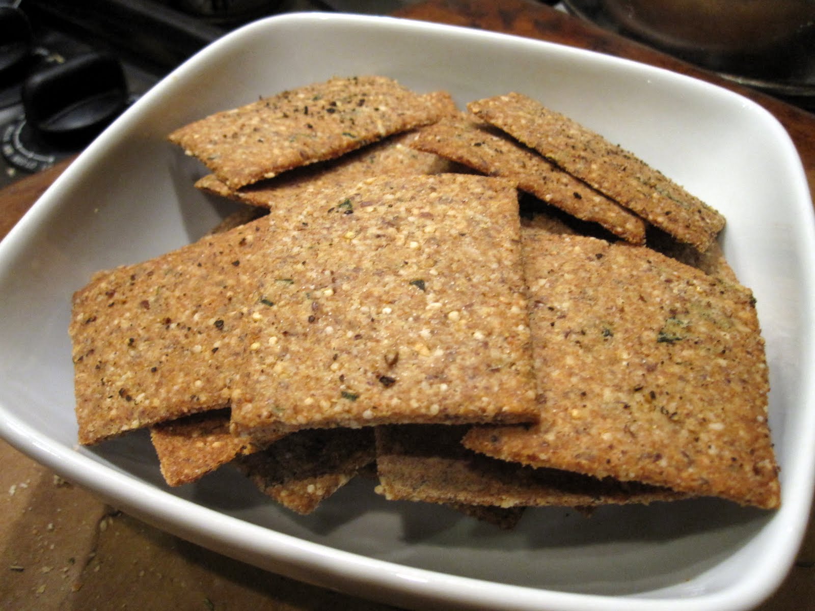 My Sugar Obsession Quinoa Crackers