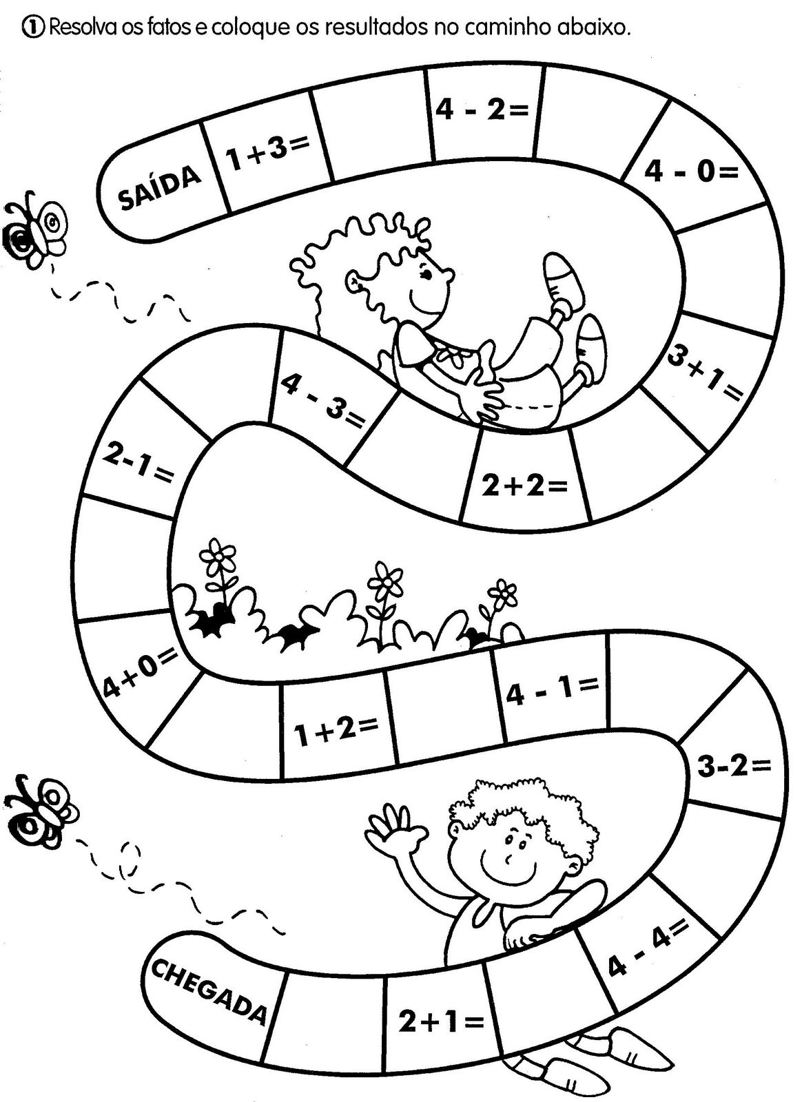 Jogos de Matemática para Imprimir - Atividades Infantis