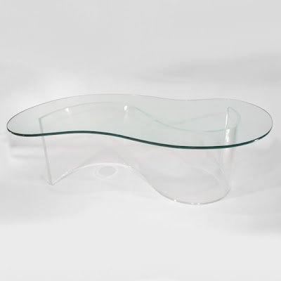 and glass coffee table at